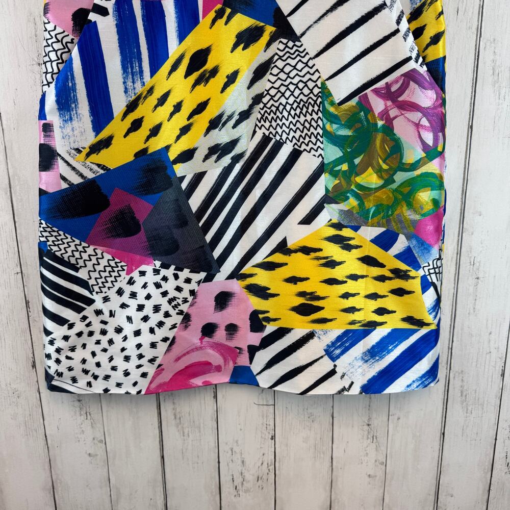 Samuel Dong Multicolor Funky Abstract Print Fitte… - image 4